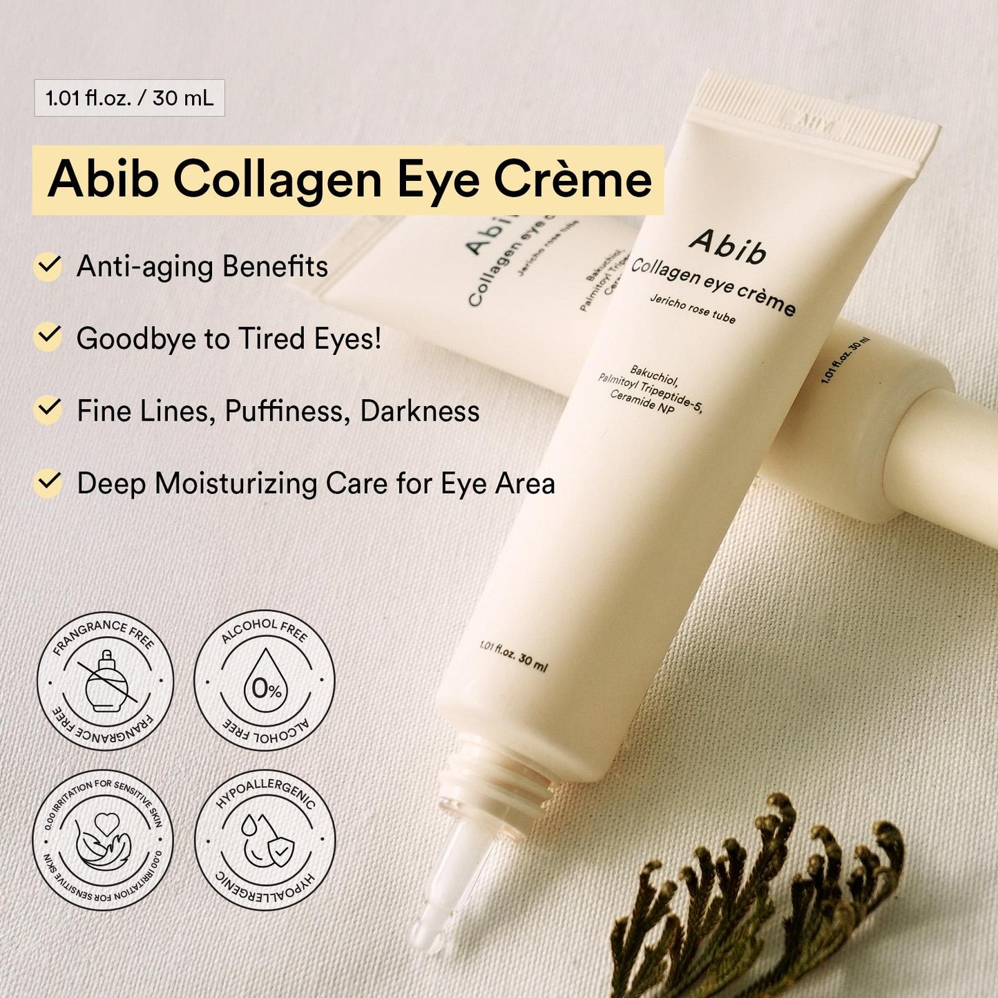 Collagen Eye Crème Jericho Rose Tube 30ml