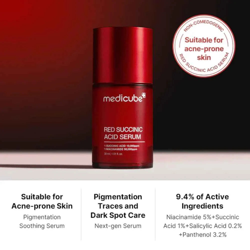 Red Succinic Acid Serum 30ml