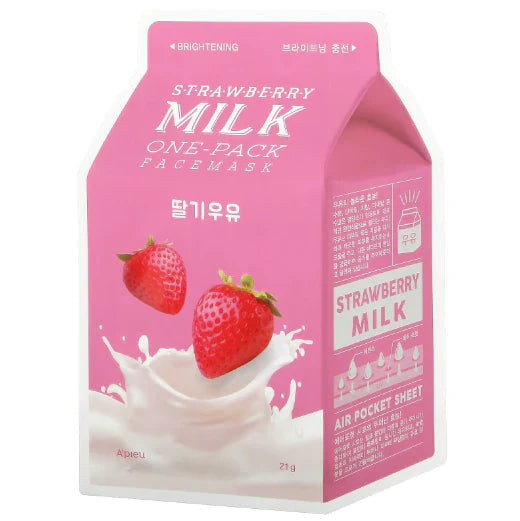 Pack de lait à la fraise