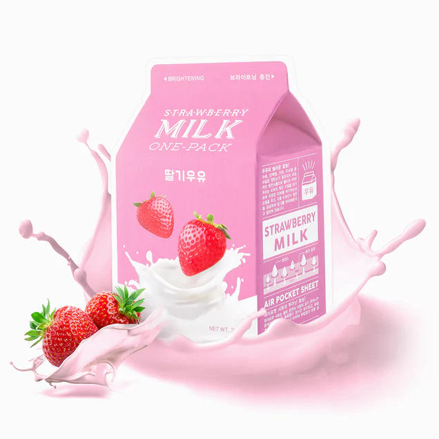 Pack de lait à la fraise