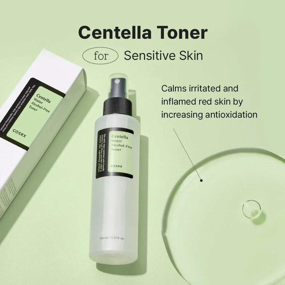 Lotion tonique sans alcool à l'eau de Centella