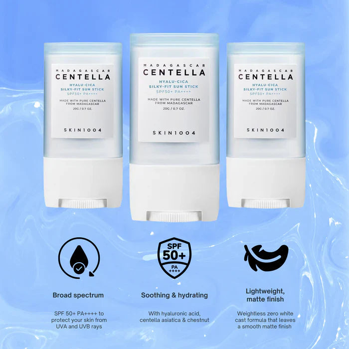 Madagascar Centella, Hyalu-Cica Silky-Fit Sun Stick SPF50+ PA++++ 20gr
