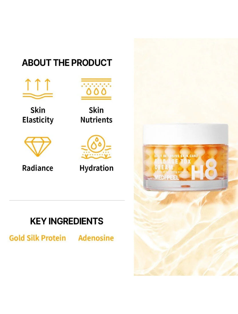 Gold Age Tox H8 Cream - Ενυδατική συσφικτική κρέμα με κολλαγόνο 50gr