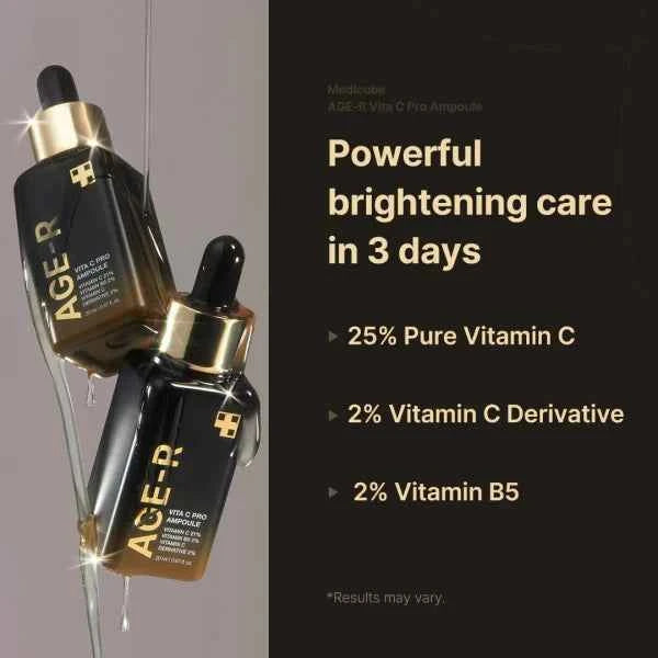 Age-R Vita C Pro Ampoule - Ισχυρός ορός με 21% Βιταμίνη C 20ml