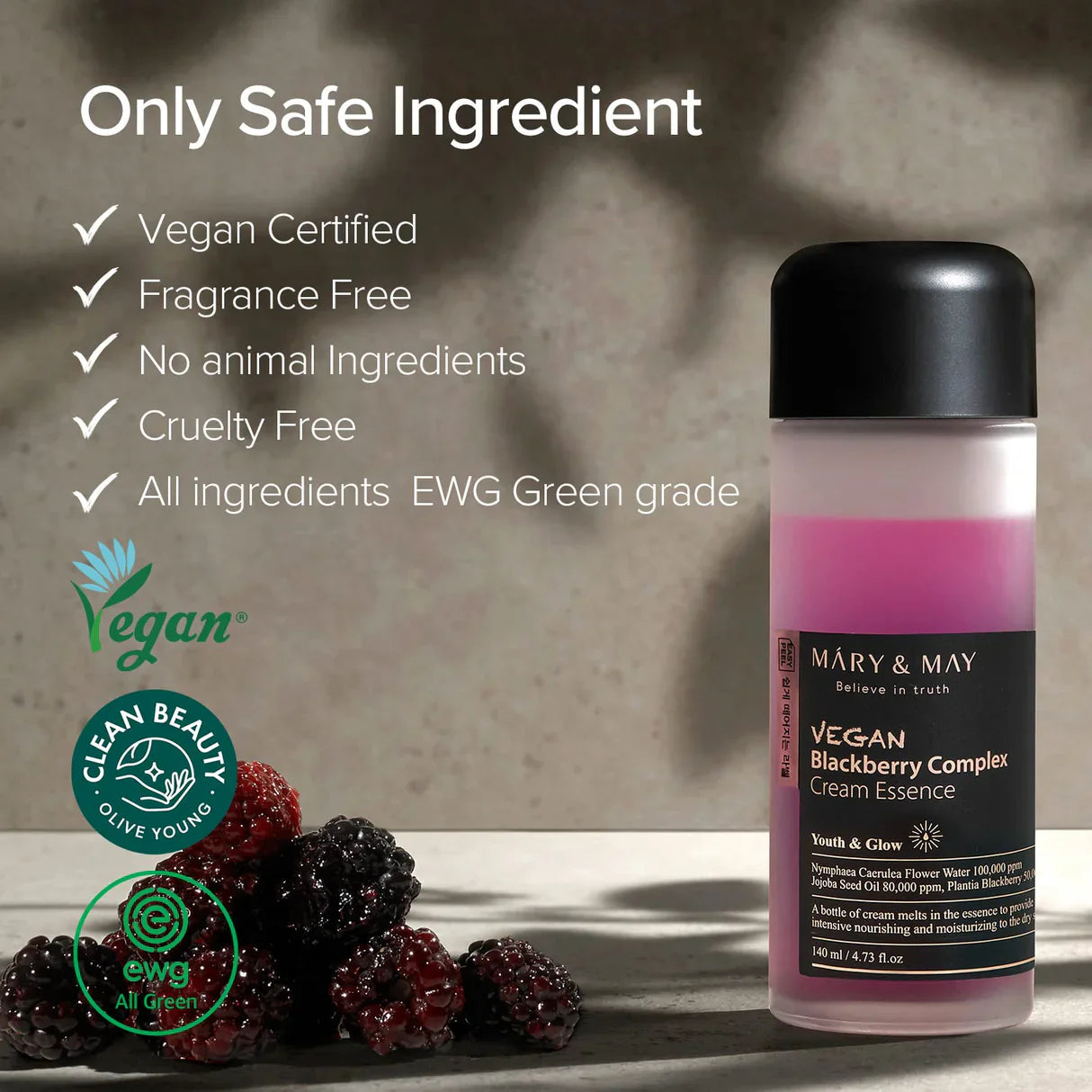 Vegan Blackberry Complex Cream Essence 140ml