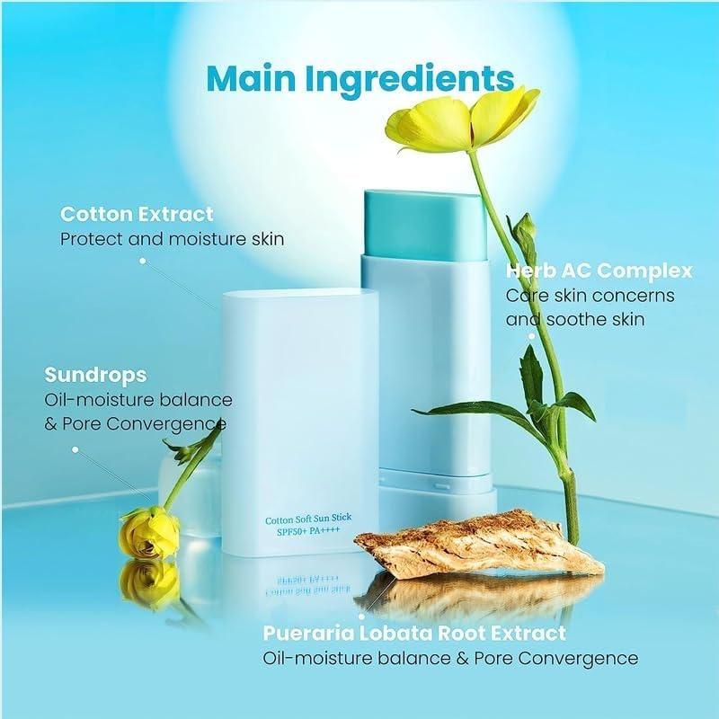 Cotton Soft Sun Stick SPF50+/PA++++ 19g