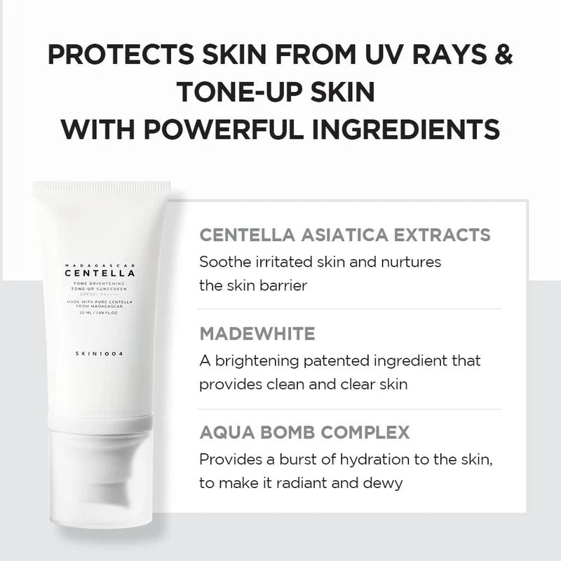 Madagascar Centella Tone Brightening Tone-Up Sunscreen SPF50+ 50ml