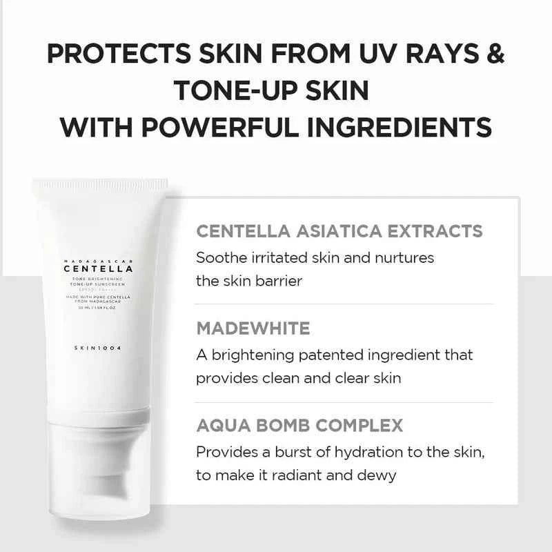 Madagascar Centella Tone Brightening Tone-Up Sunscreen SPF50+ 50ml