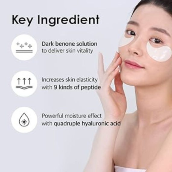 Hyaluronic Dark Benone 9 Peptide Ampoule Eye Patch 60 pcs