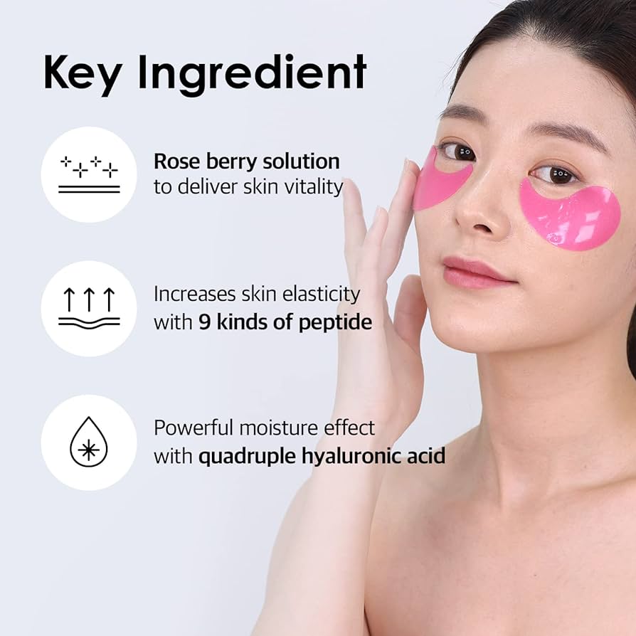 Hyaluron Rose Peptide 9 eye patches- 60pcs