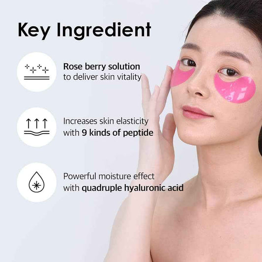 Hyaluron Rose Peptide 9 eye patches- 60pcs