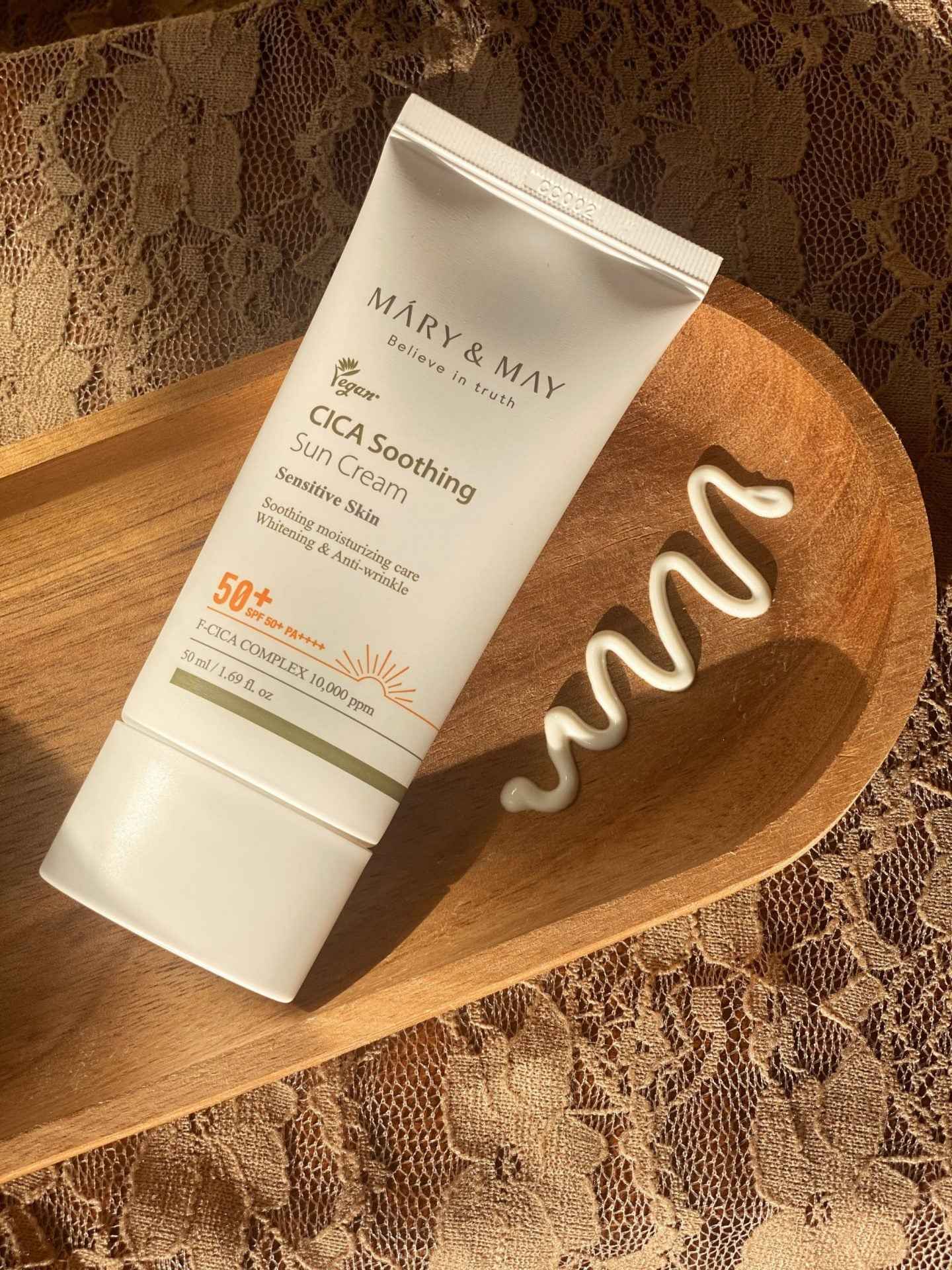 Cica Soothing Sun Cream SPF50+/PA++++ - Soothing and Moisturizing Sunscreen - 50ml