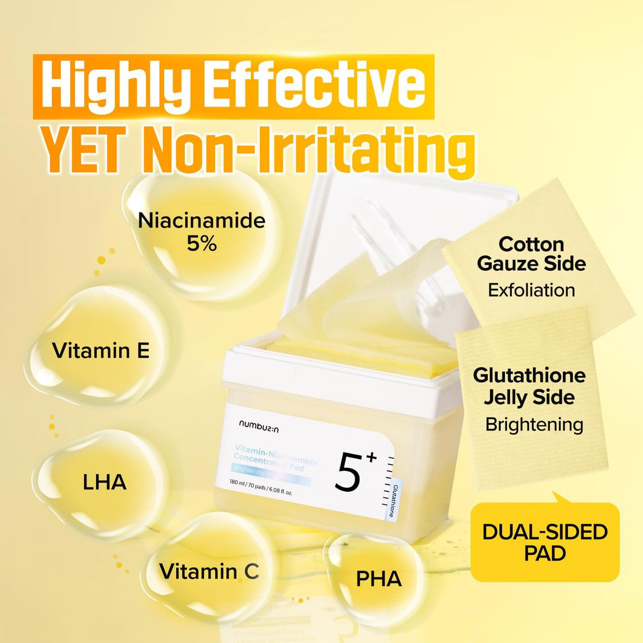 No.5 Vitamin - Niacinamide Concentrated Pad 70τμχ