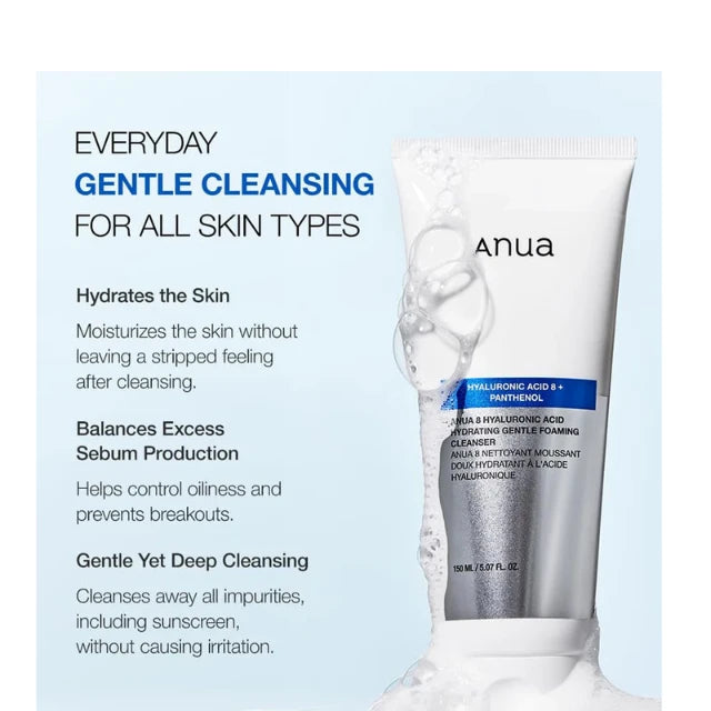 8 Hyaluronic Acid Hydrating Gentle Foaming Cleanser 150ml