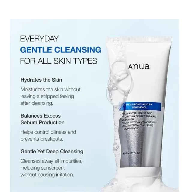 8 Hyaluronic Acid Hydrating Gentle Foaming Cleanser 150ml