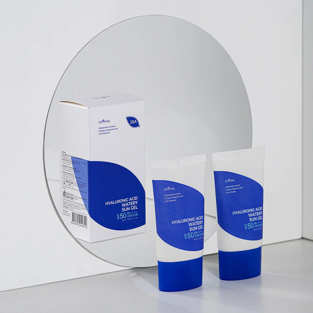 2 X Hyaluronic Acid - Watery Sun Gel SPF50+/PA++++ - 2 Τεμάχια αντηλιακό με 8 τύπους υαλουρονικού 50ml