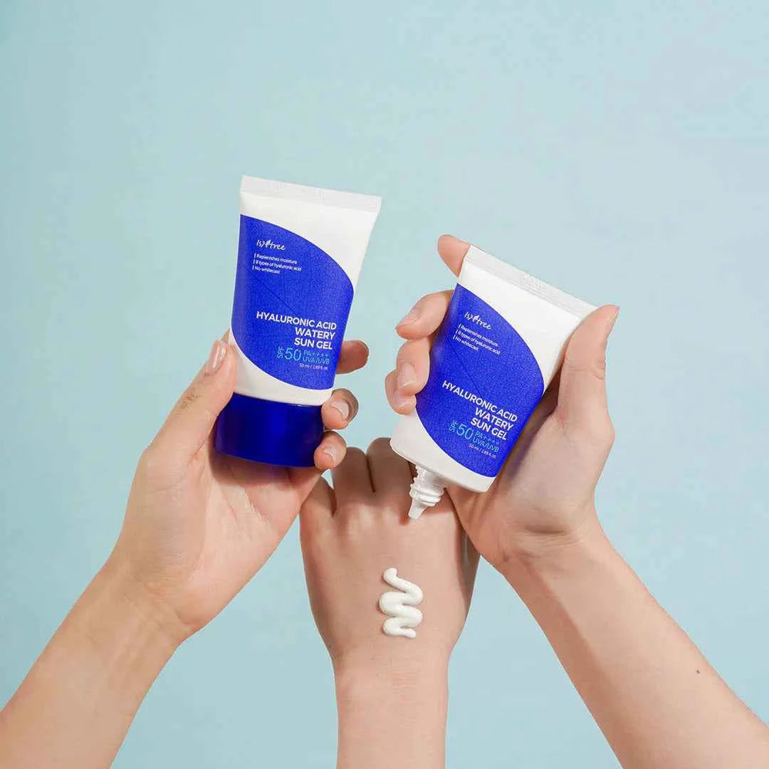 2 X Hyaluronic Acid - Watery Sun Gel SPF50+/PA++++ - 2 Τεμάχια αντηλιακό με 8 τύπους υαλουρονικού 50ml