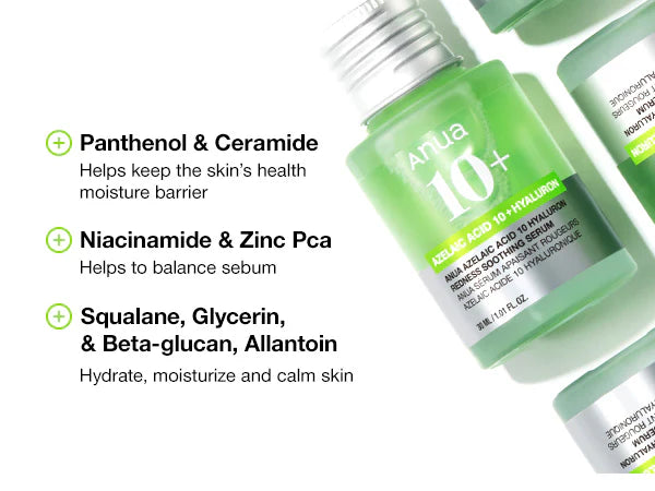 Azelaic Acid 10 Hyaluron Redness Soothing Serum 30ml
