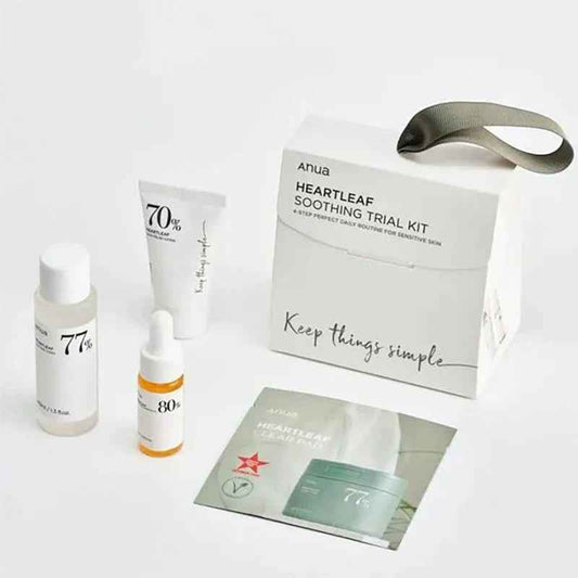 Heartleaf Soothing Trial Kit - Σετ με 4 δημοφιλή προιόντα σε mini συσκευασίες