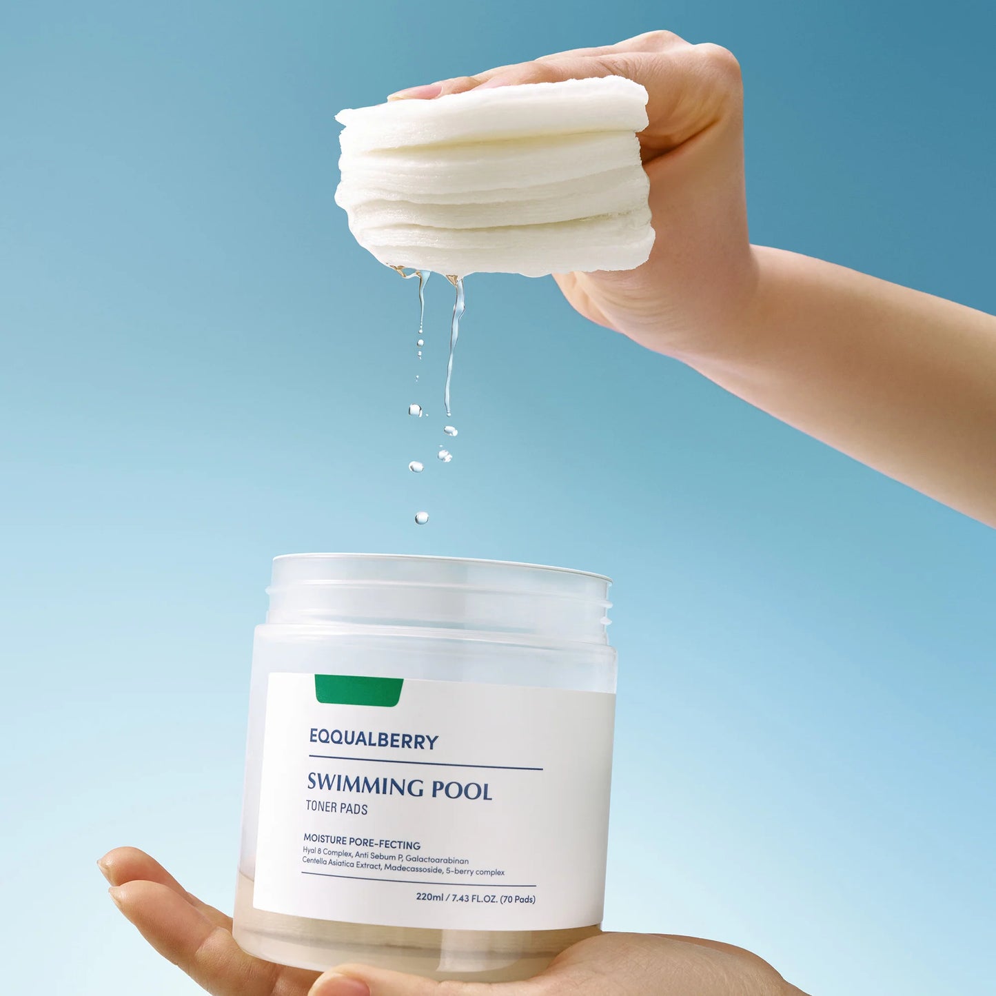 Eqqualberry Swimming Pool Toner Pads 70pcs