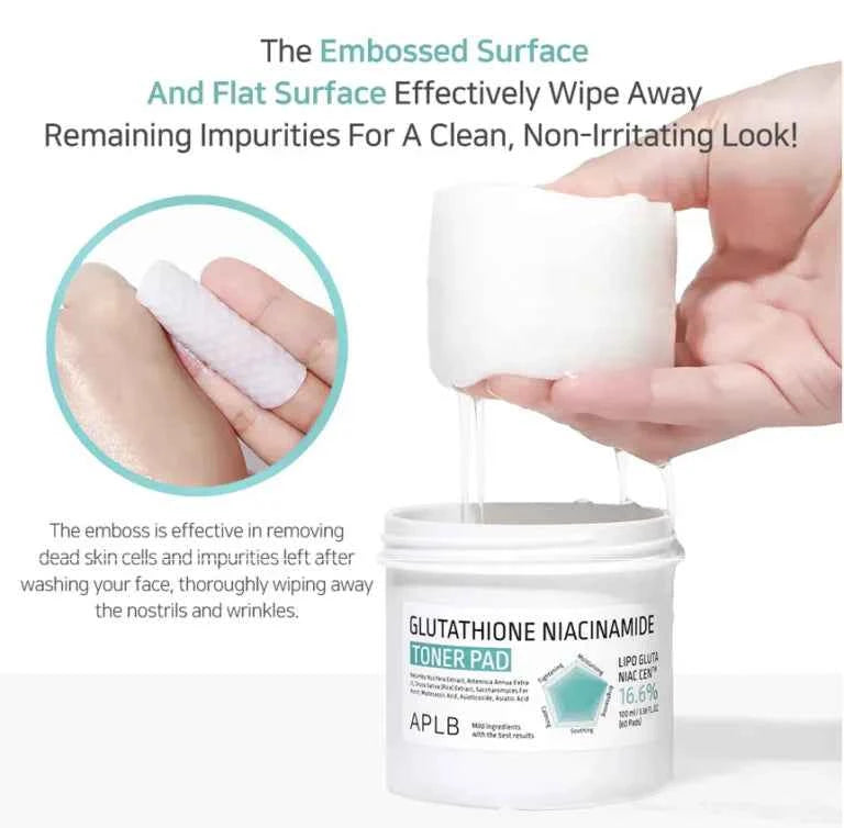 Glutathione Niacinamide Toner Pad 60τμχ