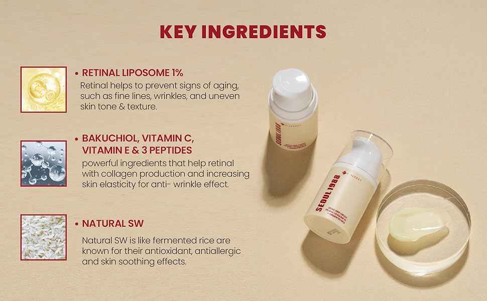 Cream : Retinal Liposome 1% + Fermented Rice 50ml