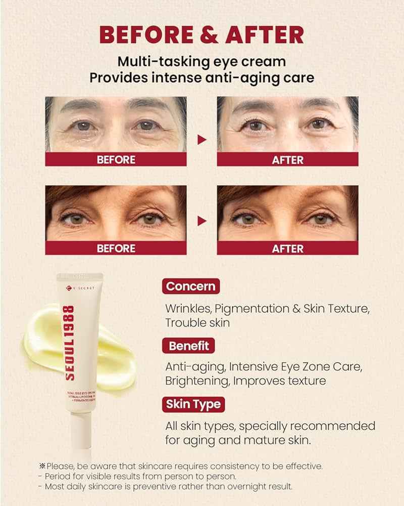 Eye Cream : Retinal Liposome 4% + Fermented Bean 30ml