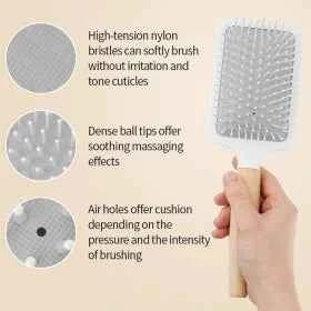 Wooden Paddle Brush