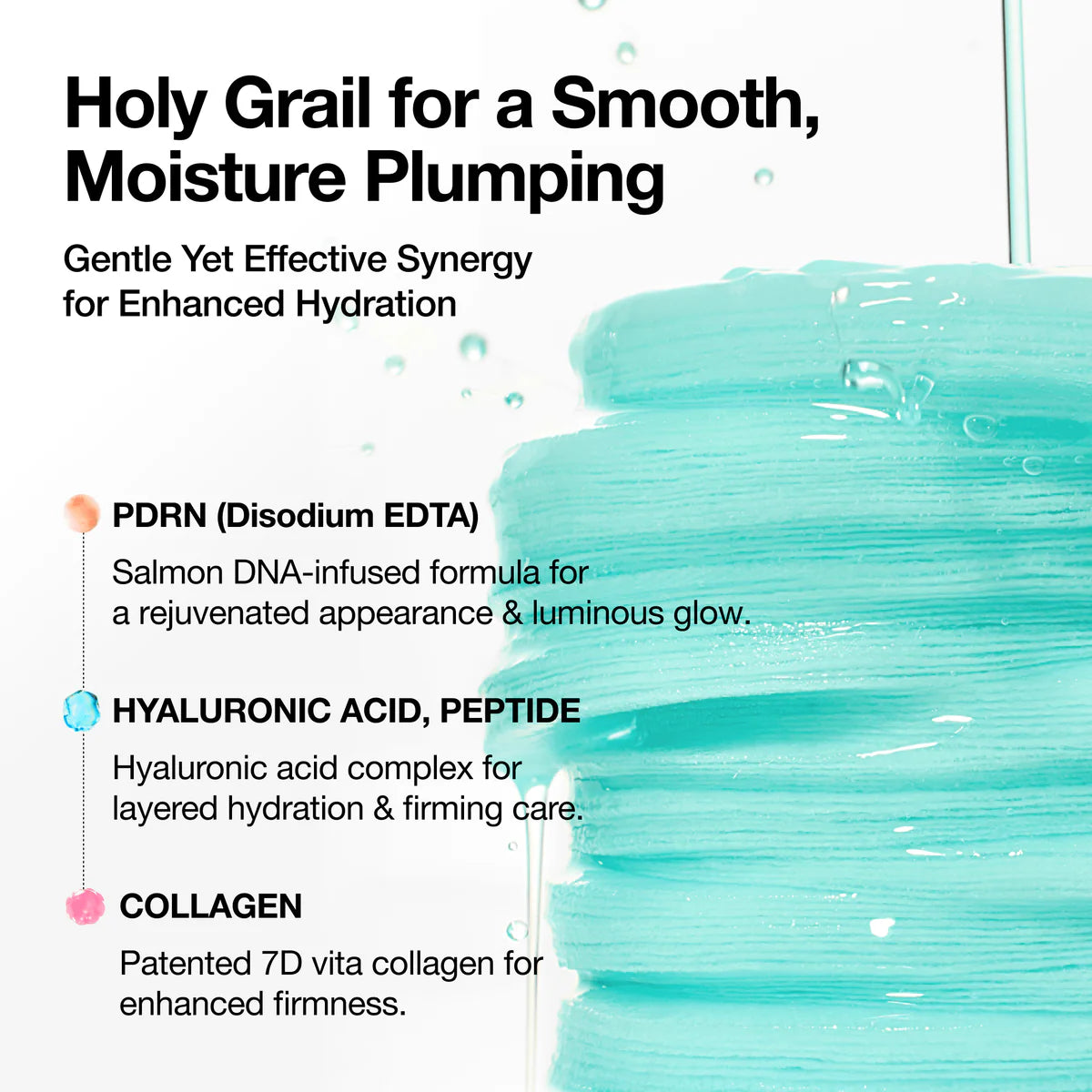 PDRN 100 Hyaluronic Acid Glow Pad 60τμχ