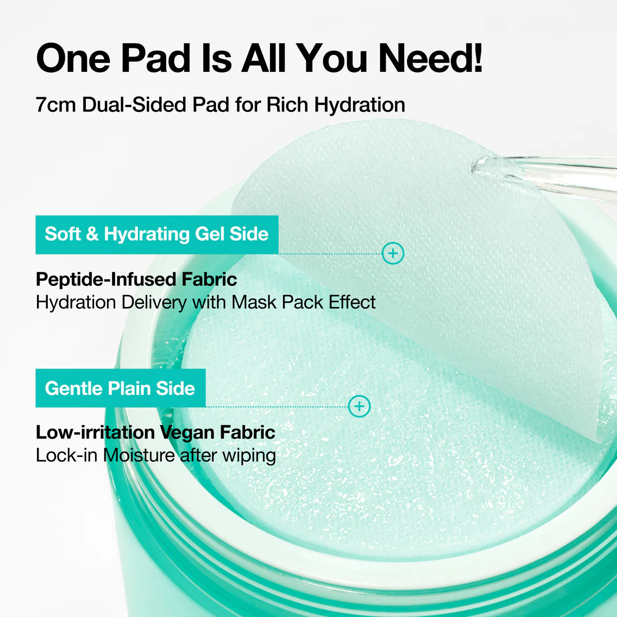 PDRN 100 Hyaluronic Acid Glow Pad 60τμχ
