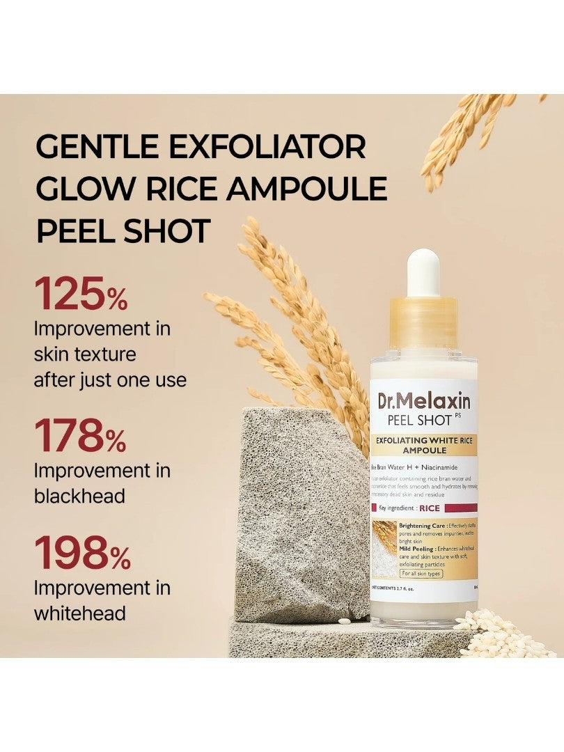 Peel Shot Exfoliant White Rice Ampoule, 80ml