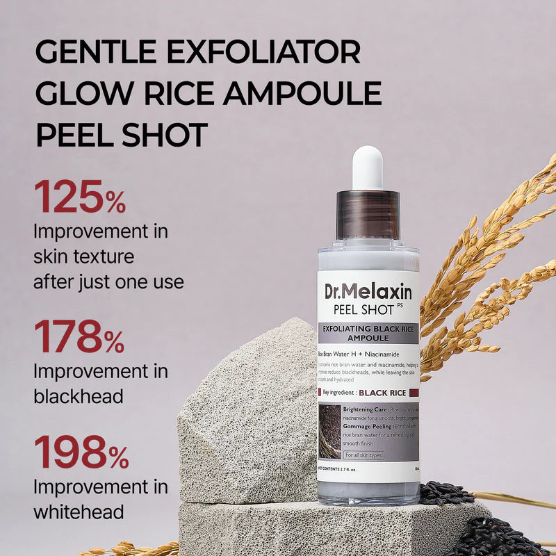 Peel Shot Exfoliant Black Rice Ampoule, 80ml