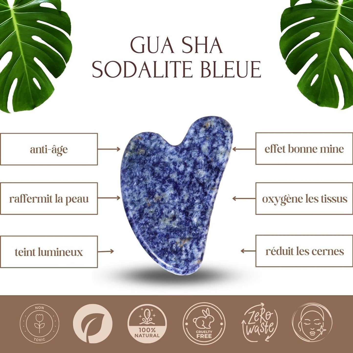 Blue Sodalite Gua Sha