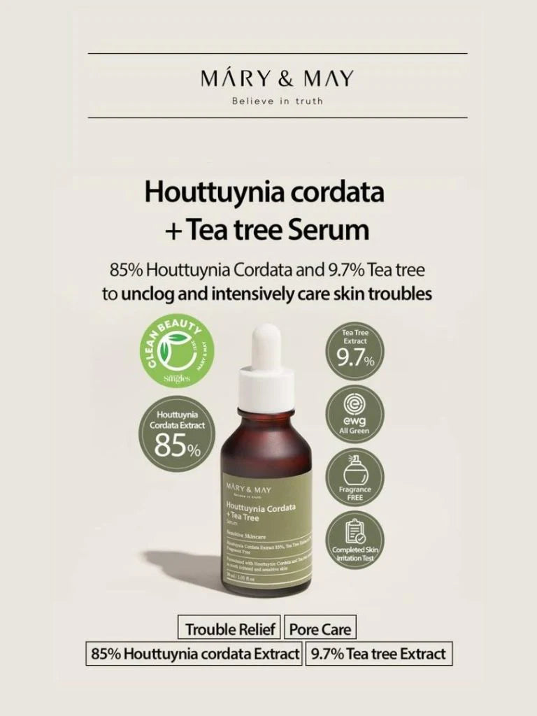 Houttuynia Cordata + Sérum d'arbre à thé