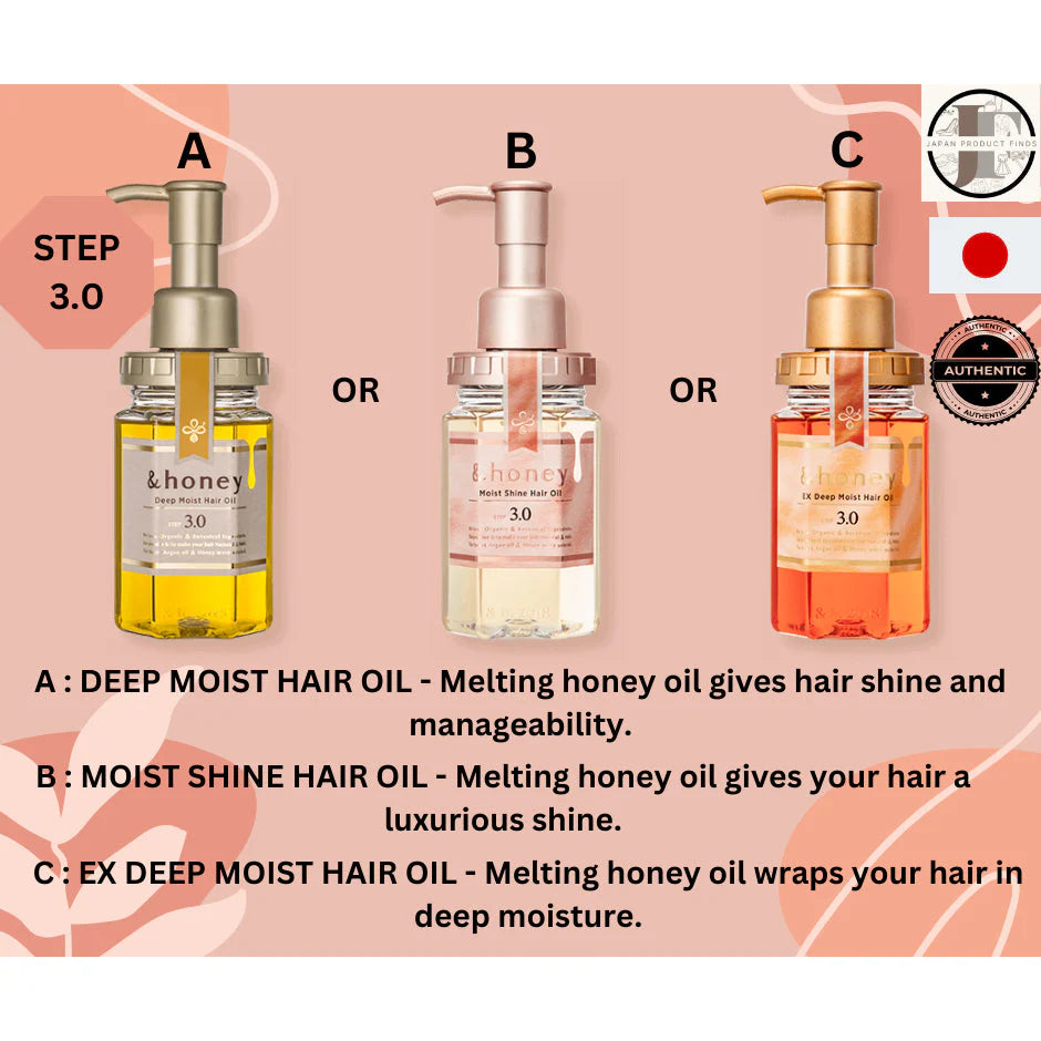 &honey Moist Shine Hair Oil 3.0 100ml