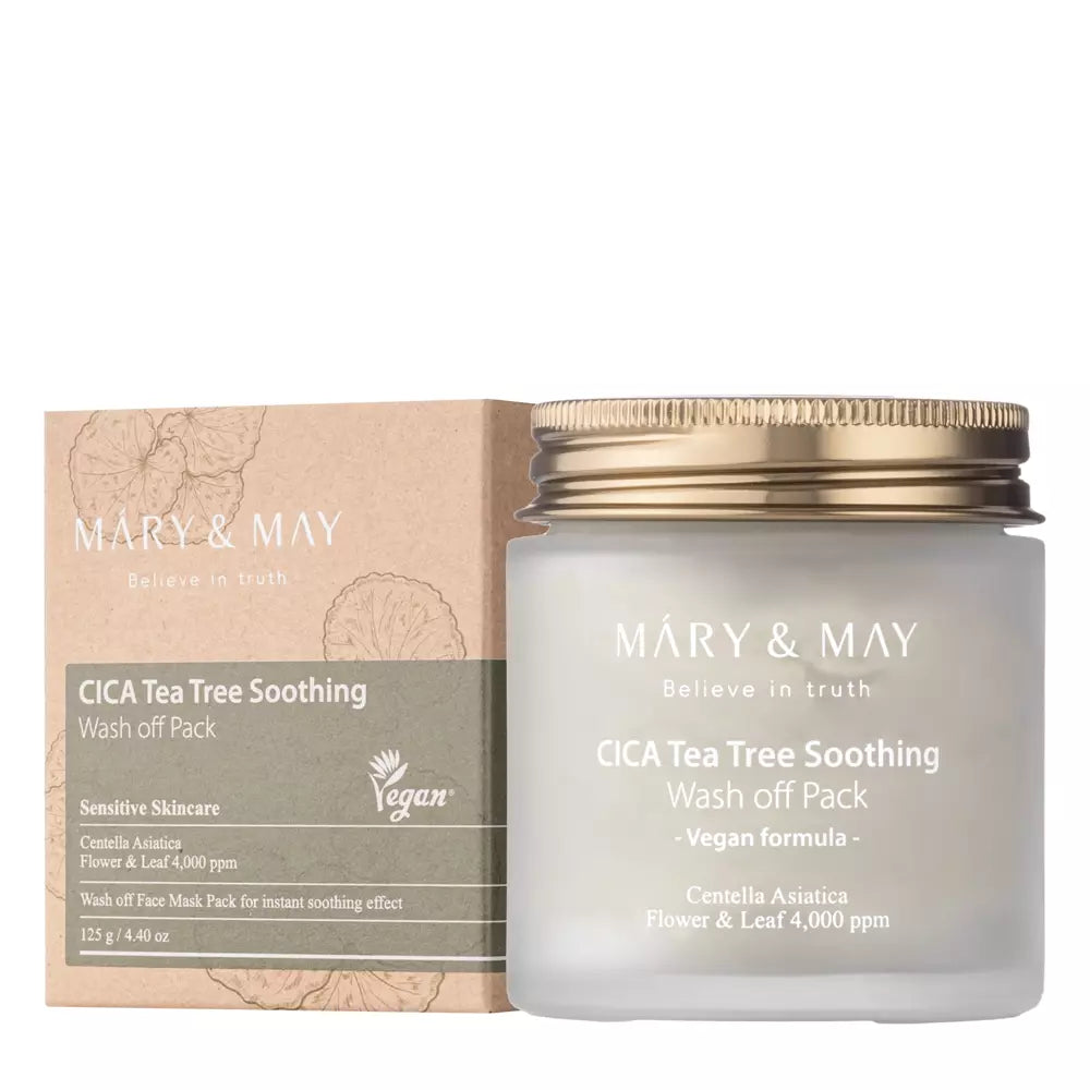 Mary&May - CICA Tea Tree Soothing Wash off Pack - Clay Mask - 125g