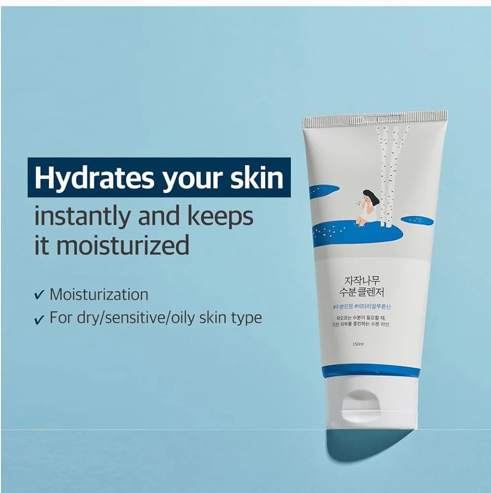 Birch Juice Moisturizing Cleanser - Moisturizing Face Wash Gel with Birch Juice - 150ml