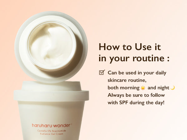 Haruharu Wonder Centella 5% Niacinamide Radiance Gel Cream 90g