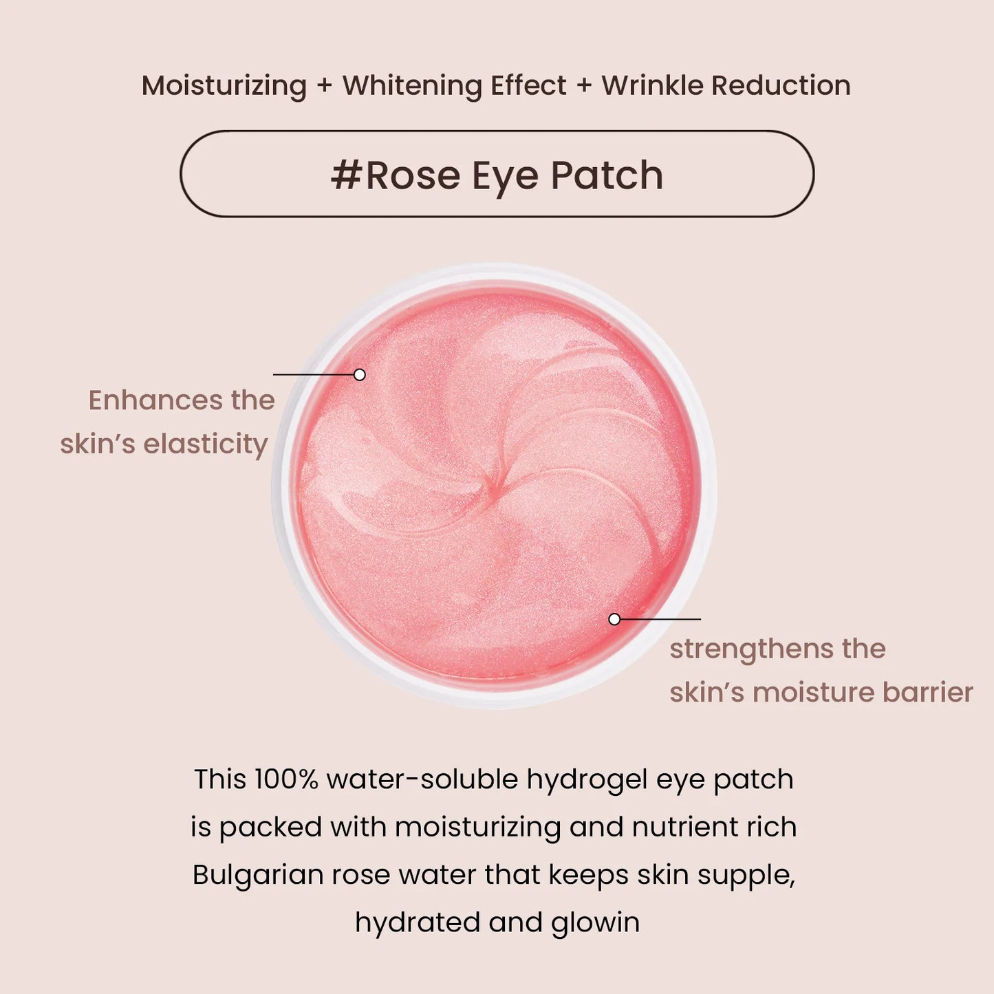 Hydrogel Eye Patch Bulgarian Rose Water 60patches