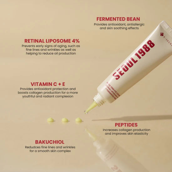 Eye Cream : Retinal Liposome 4% + Fermented Bean 30ml