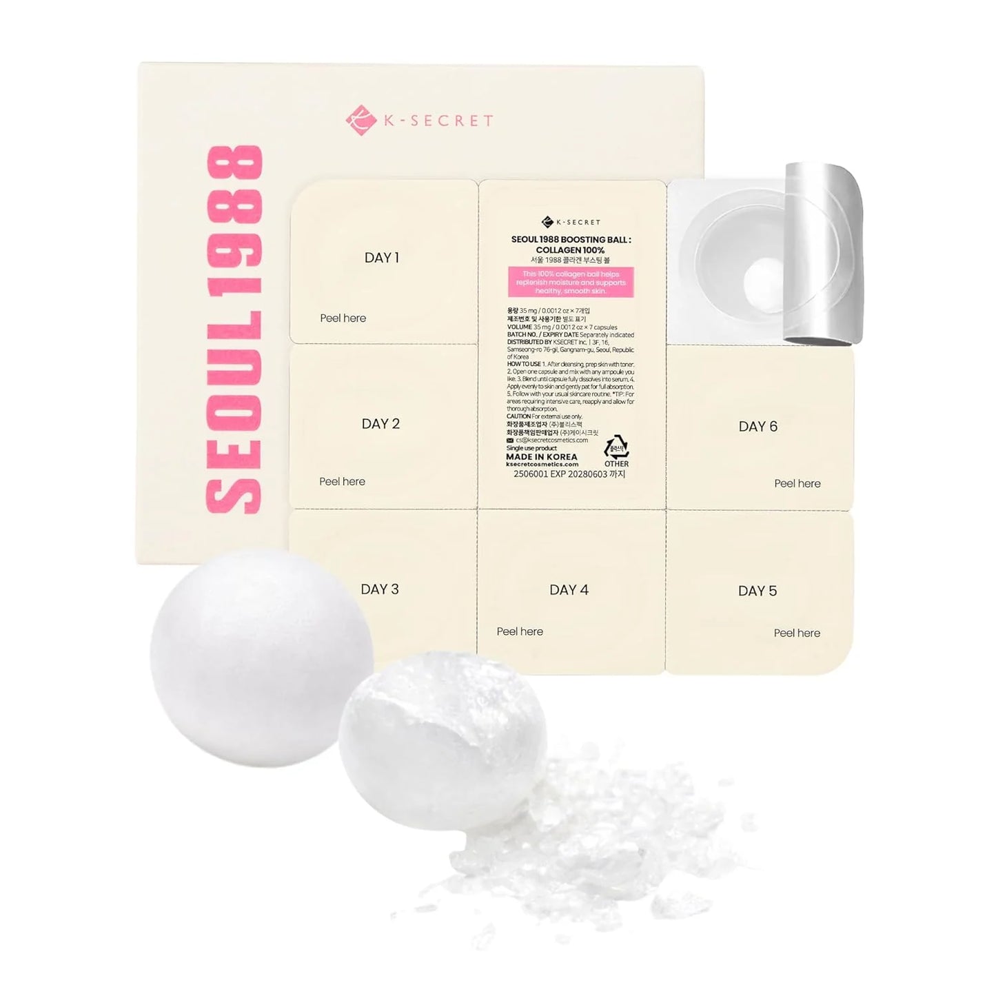Boosting Ball: Collagen 100% 7 κάψουλες * 35mg