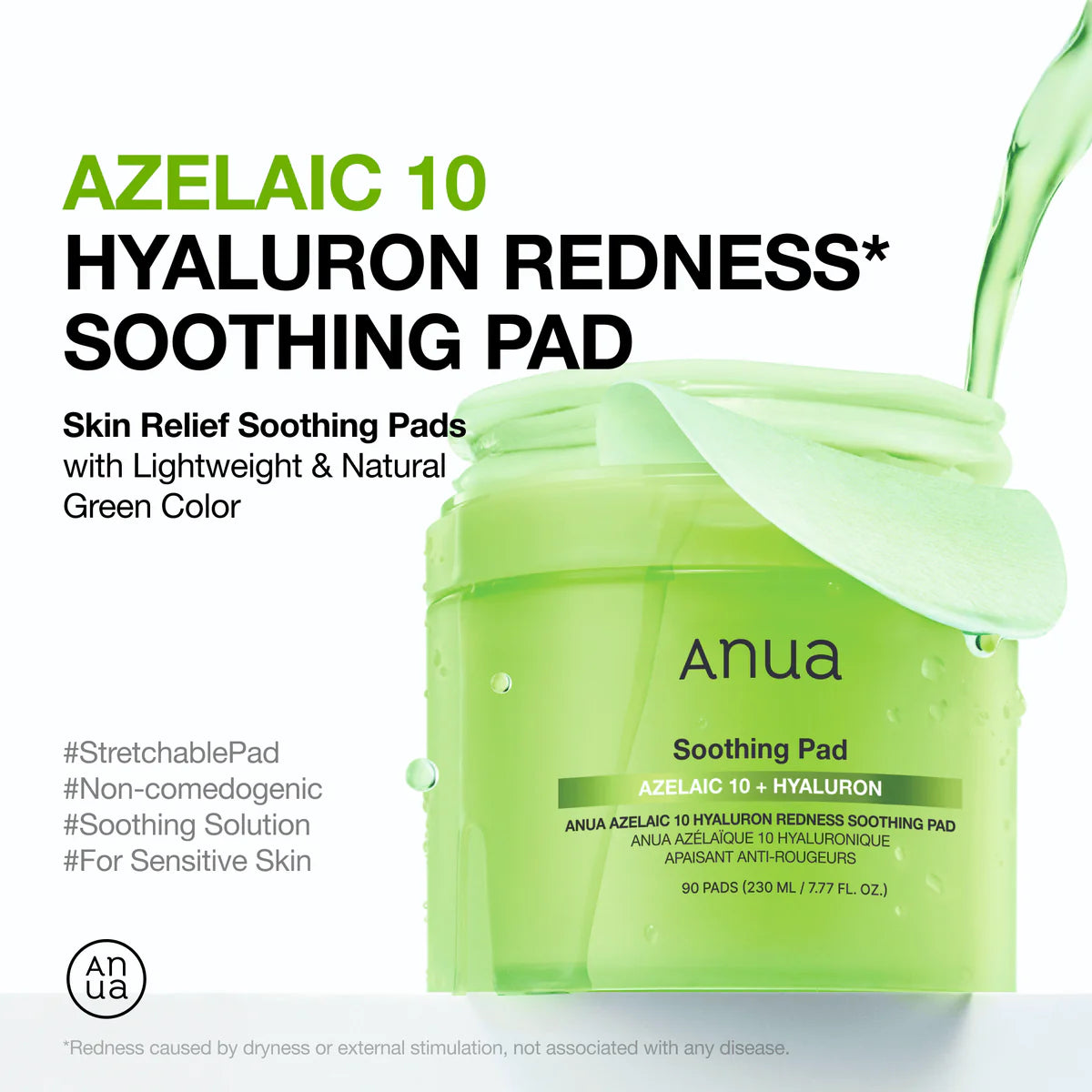 Azelaic 10 Hyaluron Redness Soothing Pad 90τμχ