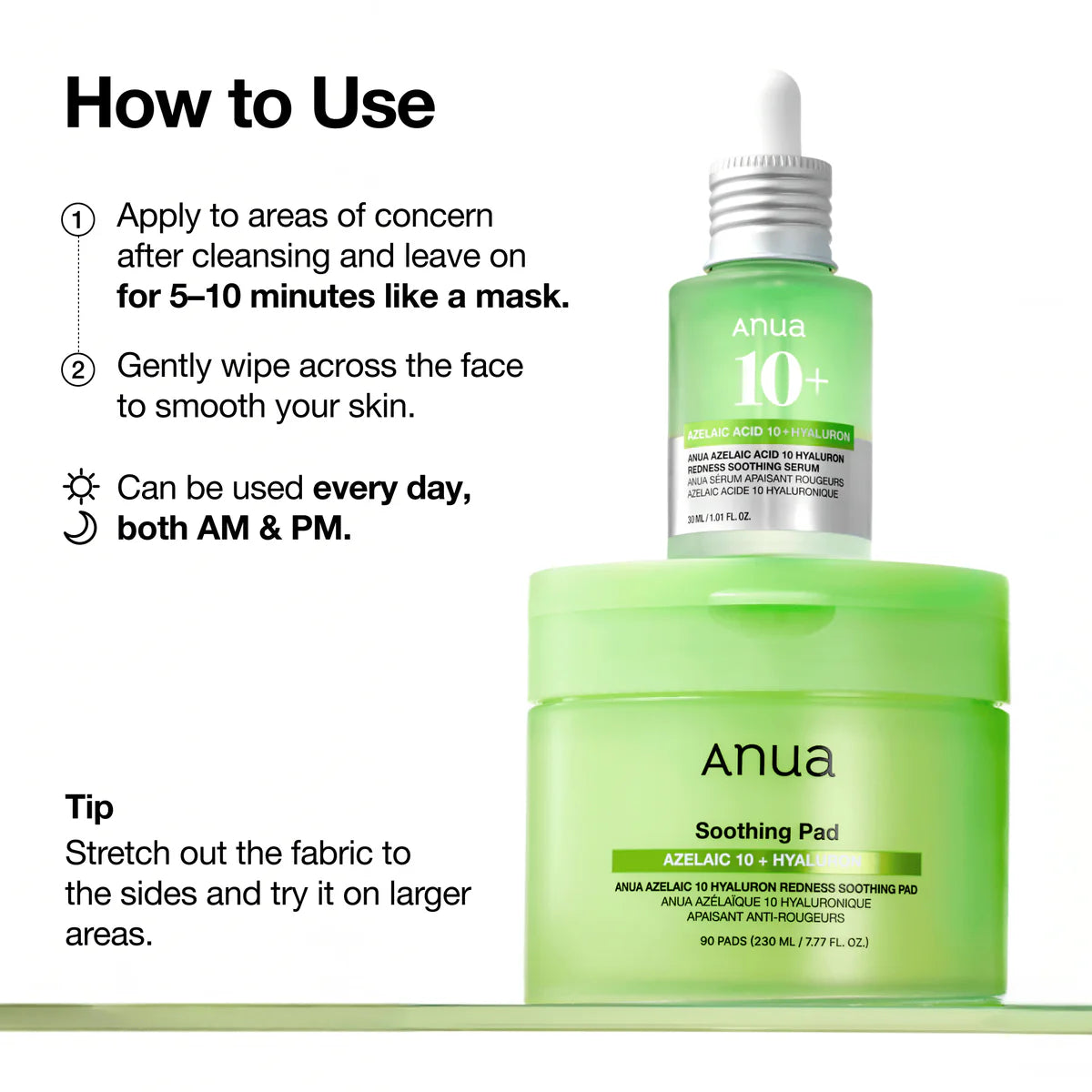 Azelaic 10 Hyaluron Redness Soothing Pad 90τμχ